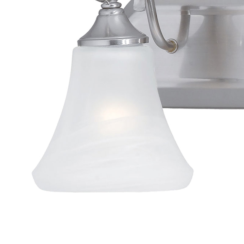 Éclairage pour salle de bain 3 lumières Elipse 24 po - Nickel brossé, H 9,5 po x l 24 po x P 8 po, Brushed Nickel