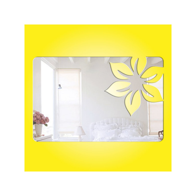 Flat Wall Mirror, 29 cm H x 45 cm W x 0.3 cm D