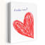 «Vous voulez, cœur rouge, impression murale romantique minimaliste-129896259