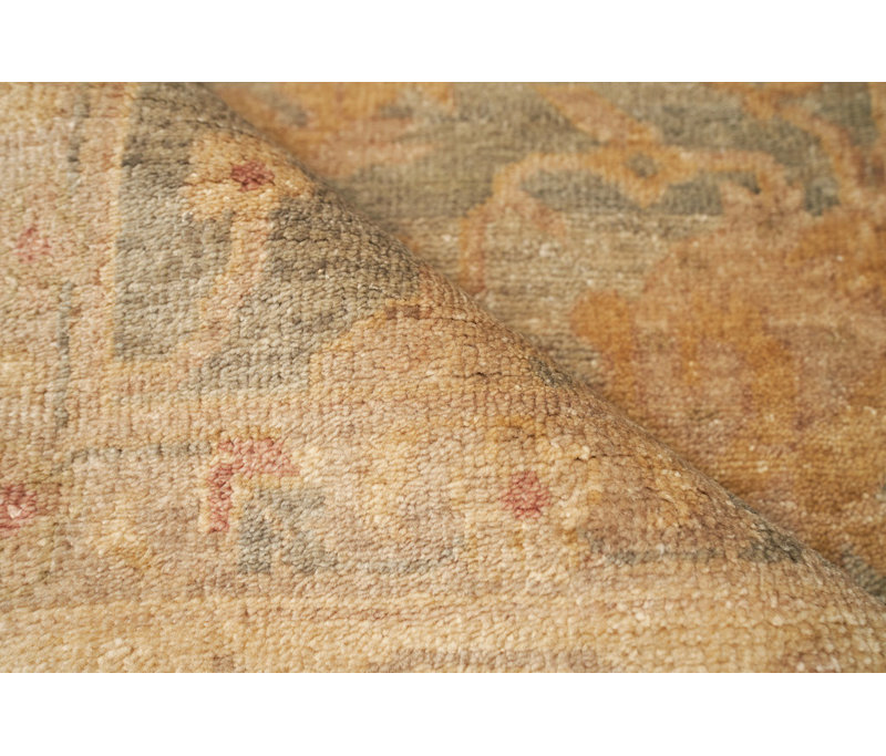 Antique Weave Oushak Wool Oriental Area Rug, Rectangle 14' x 18'