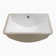 Hewei 14'' White Ceramic Rectangular Bathroom Sink with Overflow