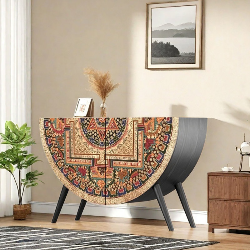 Buffet semi-circulaire 49 "à deux portes 49"