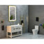 42 po X 24 Miroir de salle de bain rectangulaire avec brouillard et lumières à DEL variables