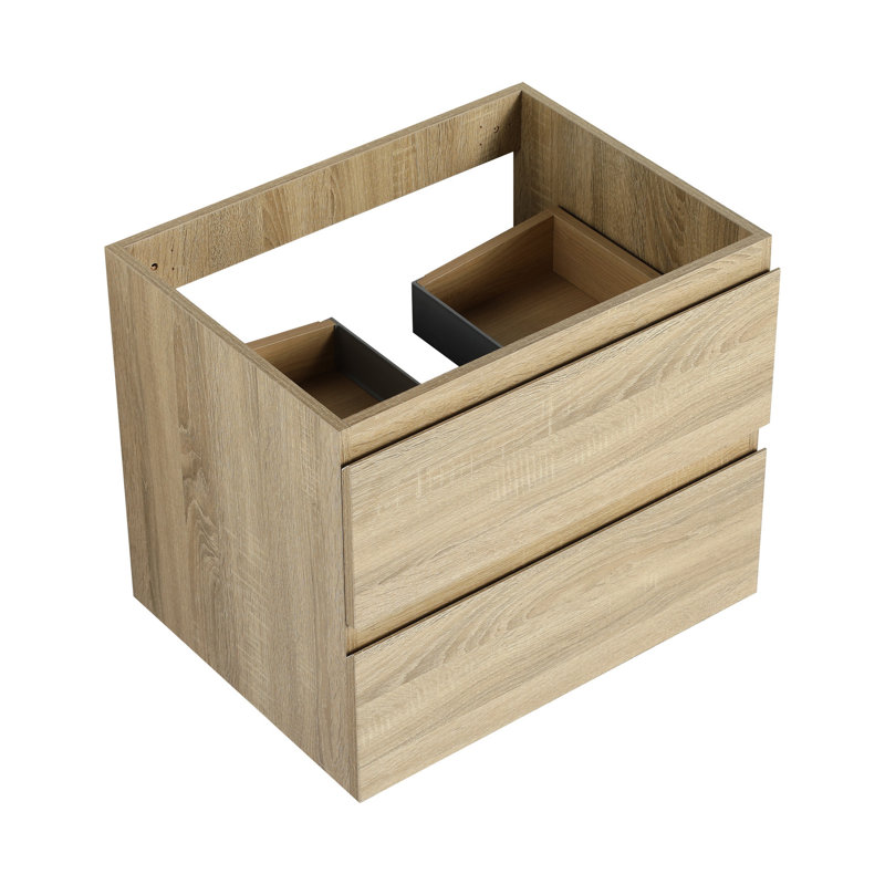 Meuble-lavabo en chêne, 24 po, unité murale, nombreuses options de rangement, 24'', Chêne