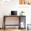 Bureau d'écriture moderne simple avec bureau à 2 niveaux, rustique rétro, 47 po-110644334