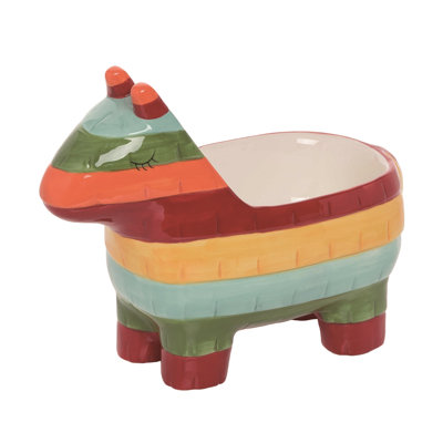 Dolomite 11 in. Multicolor Spring Piñata Animal Bowl