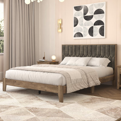 Tevrat Queen Platform Bed with Headboard