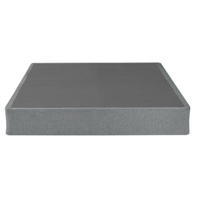 Base de lit portable et pliable en métal avec housse en lin amovible, idéale pour divers matelas et pour économiser de l'espace