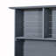Banc de rangement avec roues verrouillables et huche-1326700088