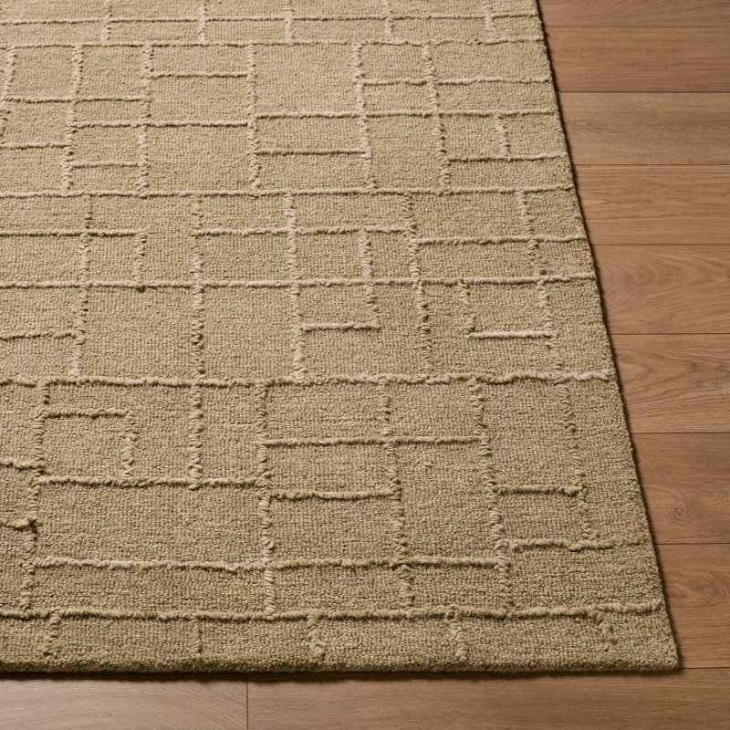 Matterhorn Handmade Area Rug, Taupe/Sandstone/Beige, Rectangle 5' x 7'6"