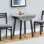 Ensemble de table de salle à manger à abattants contemporain 3 pièces, conception peu encombrante avec chaises rembourrées, idéal pour les petites cuisines et les salles à manger-656557954-656557952