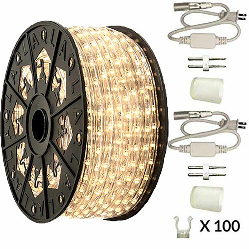 Outdoor 1800 - Bulb 150'' LED Rope String Light, Warm White