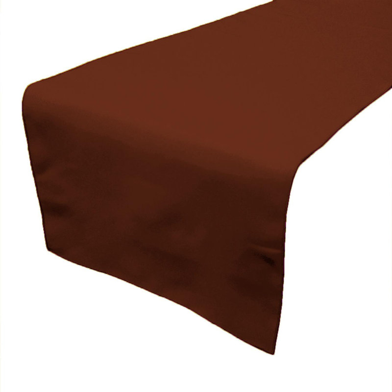 Morganna Rectangle Polyester Table Runnner, 72" x 24", Copper