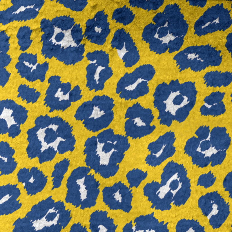 Everdene Bath Towel, Microfiber, Gold/White/Royal Blue
