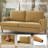 Upholstered Square Arm Loveseat-902204769