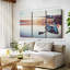 «Summer Lake Fishing», 3 pièces sur toile-98562815