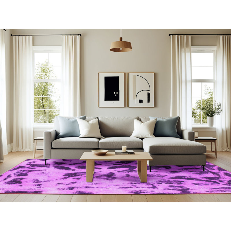 Tapis mauve Jasmain, Rectangle 6 pi x 9 pi