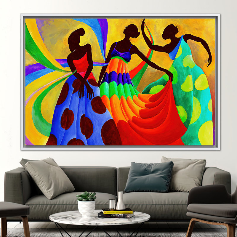 Print on Canvas, 70 cm H x 100 cm W, White Floater Framed