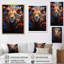 Lions Twilight Monarch II, reproduction d'art sur toile-141807433-141807432