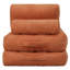 Pouf en velours côtelé de 180 cm (70,8 po) pour salon, chambre et dortoir, mini-canapé moelleux et confortable

- Orange