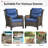 Forbell Outdoor Deep Seating Cushion Set For Patio Sofas/Chairs-76927183-76135245