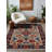 Isabel Collection Digital Print Cotton-Polyester Colorful Floral Rug-640154596