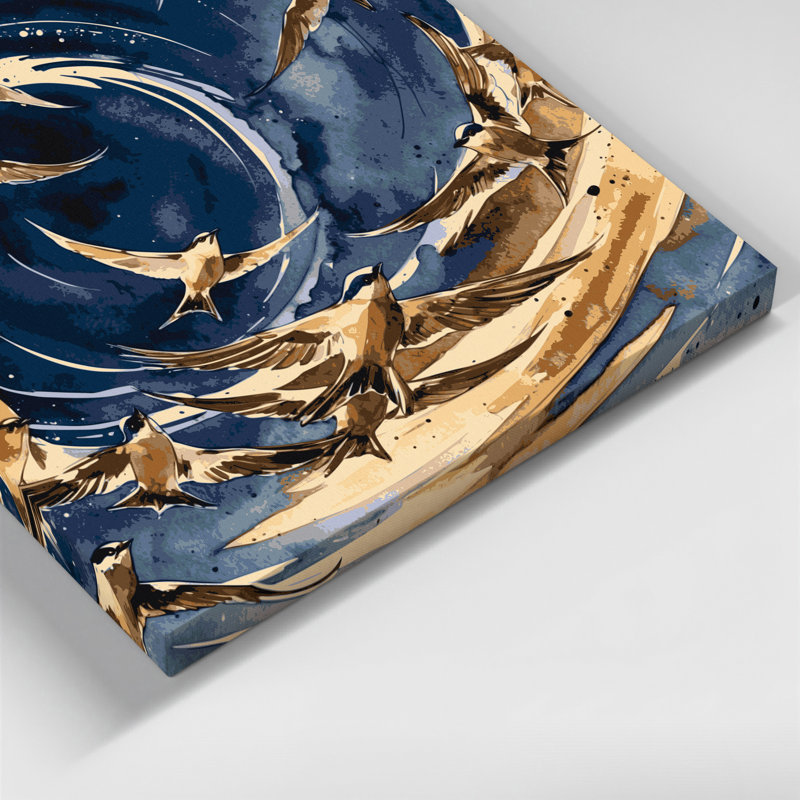«Birds Common Swift Grey», art mural sur toile