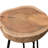 Azzole Solid Wood Top End Table