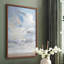 Bleu ciel I, reproduction encadrée - bois massif-983185393-983185396