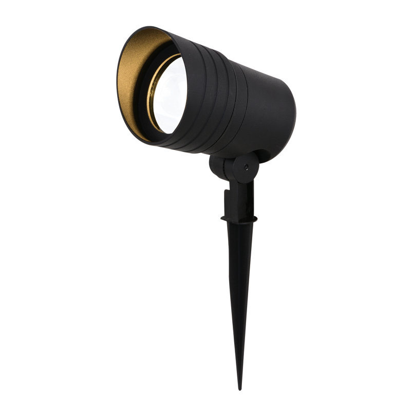 Black Aluminum Low-Voltage Outdoor LED Flood Light