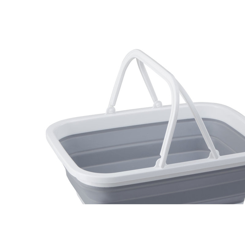 Premier Housewares Plastic Decorative Basket, Grey