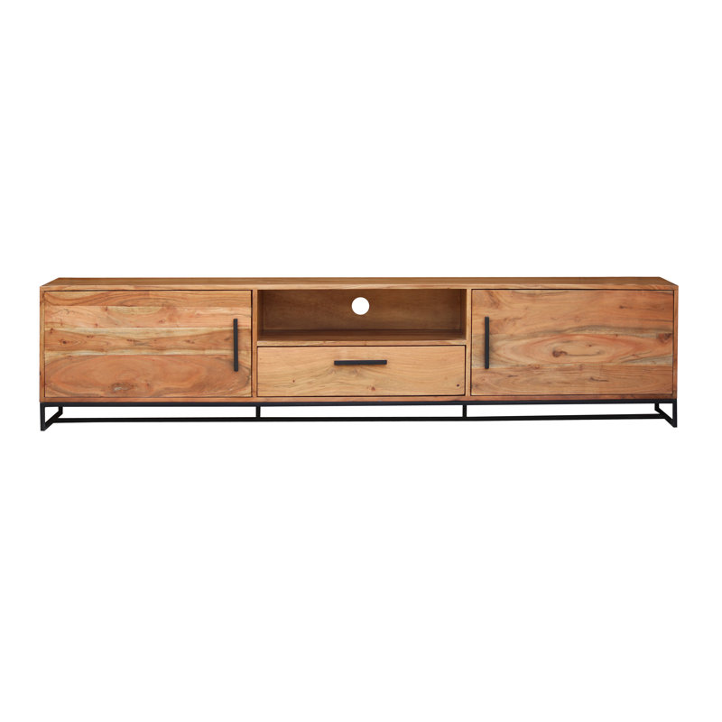 Willoughby Unfinished TV Stand for TVs up to 88", Natural