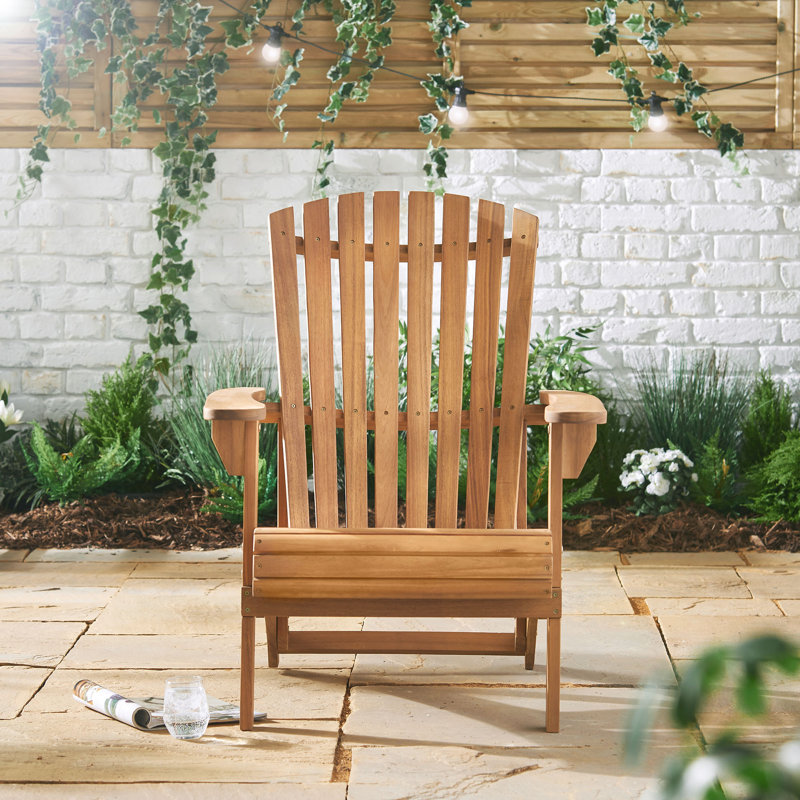 Hudson Wooden Adirondack Garden Chair