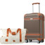 Ensemble de bagages 3 pièces Hardshell avec serrure TSA et roulettes-129763798