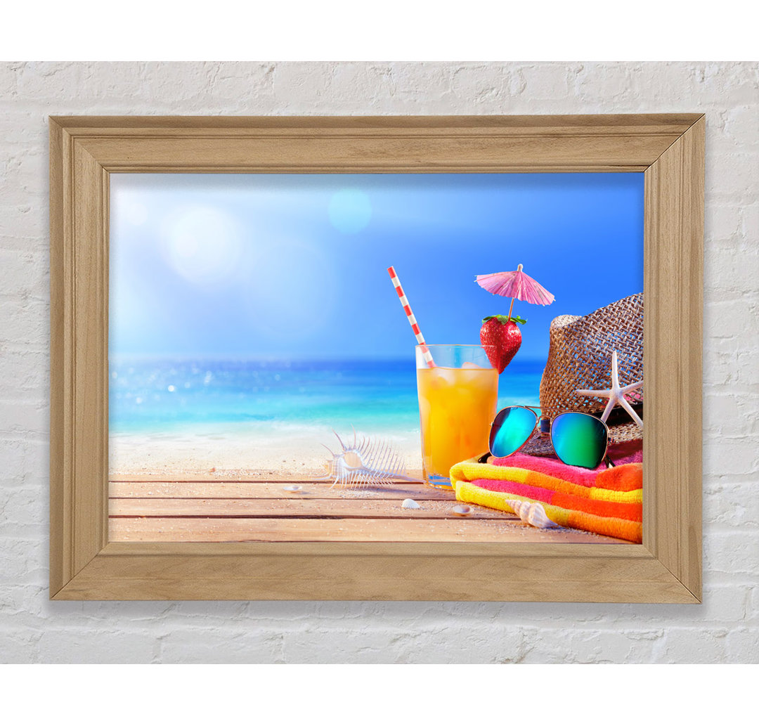 Relax By The Beach - Einzelne Bilderrahmen Kunstdrucke