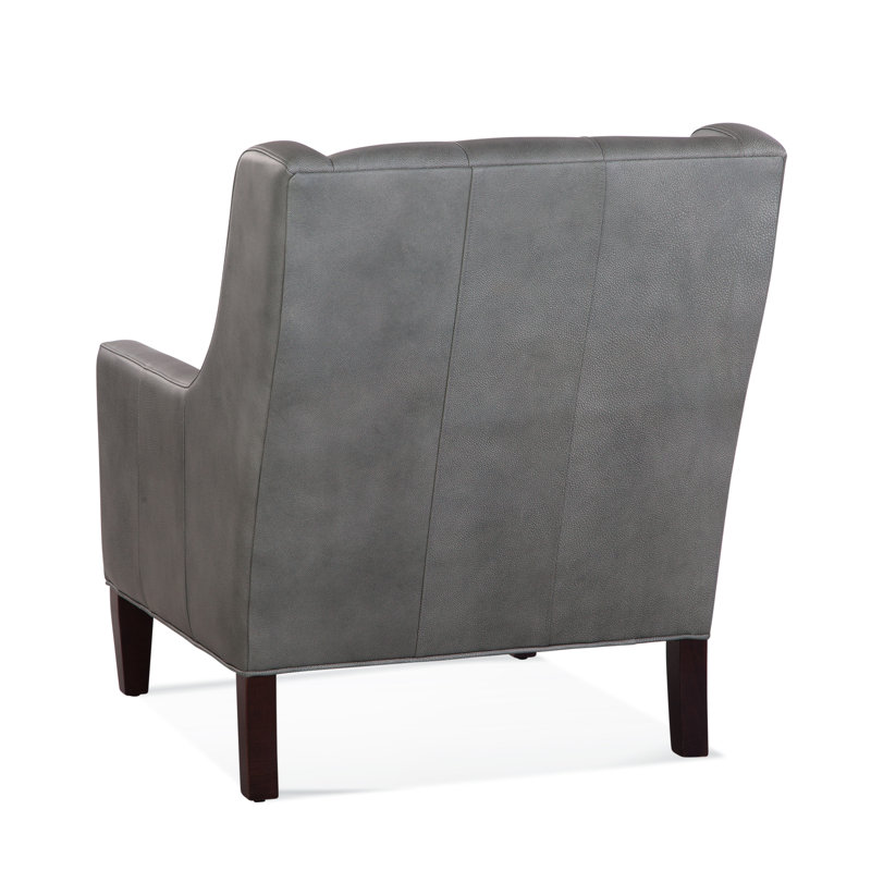 Henry Leather Armchair, Black, Luxtan White