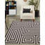 Tapis contemporain noir et blanc Bello-552257920
