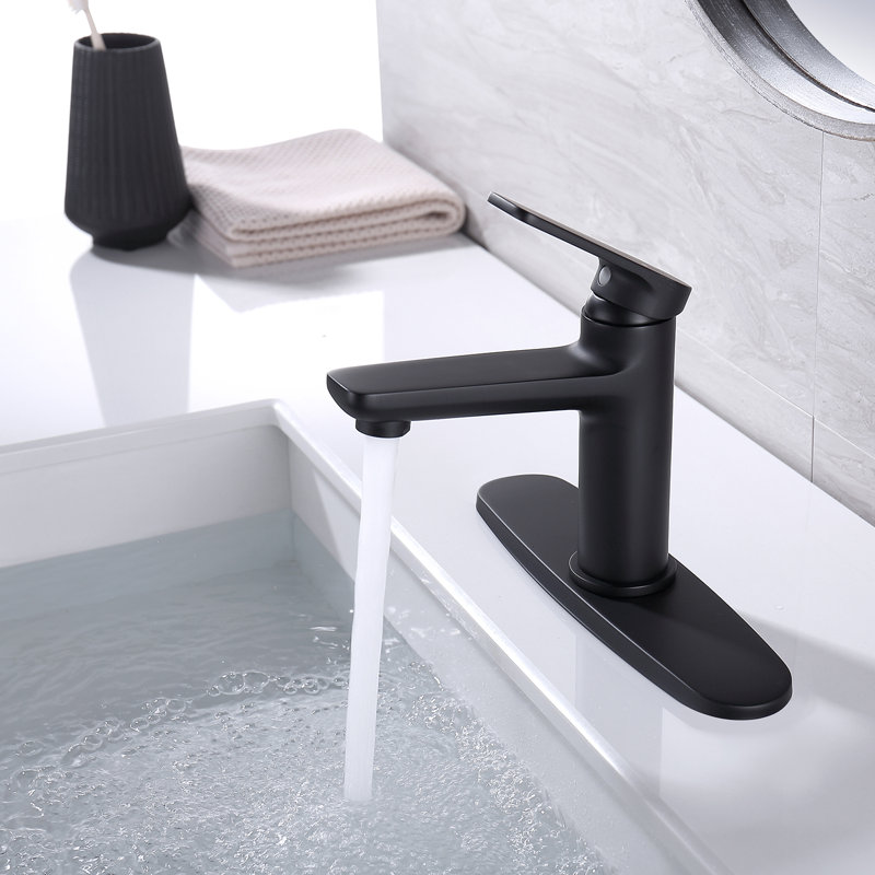 Single-handle Bathroom Faucet, Matte Black
