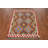 Geometric Wool Kilim Oriental Accent Rug 3x4