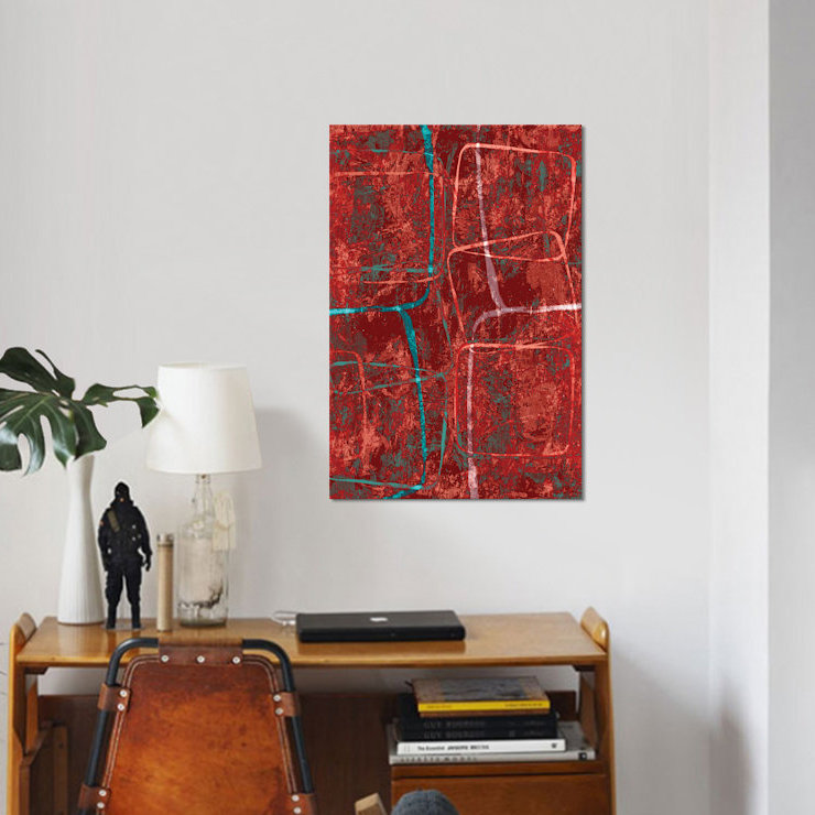 « pression », reproduction sur toile, H 18 po x l 12 po x P 1,5 po, Toile tendue, Pas de tapis