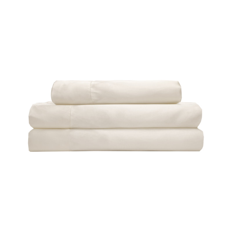 Ensemble de draps en micro-fibre, Ivoire, Ensemble de draps pour lit simple avec un drap-hou