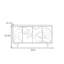 Buffet américain de style minimaliste rétro