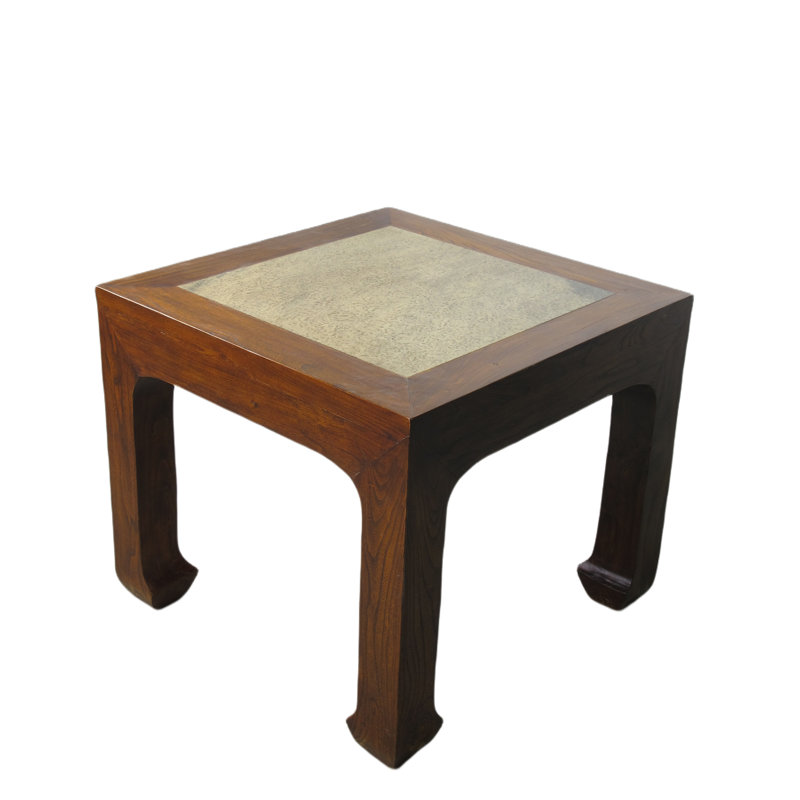 Table de bout Asian Classic, Brun clair, Brun, H 22 po x l 26 po x P 26 po
