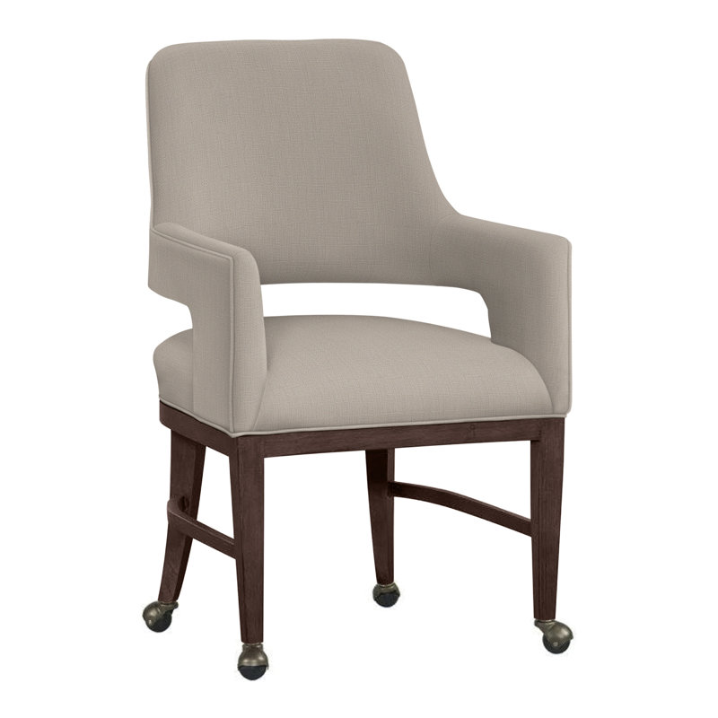 Chaise avec accoudoirs Josie, Tabac, 3306 denim