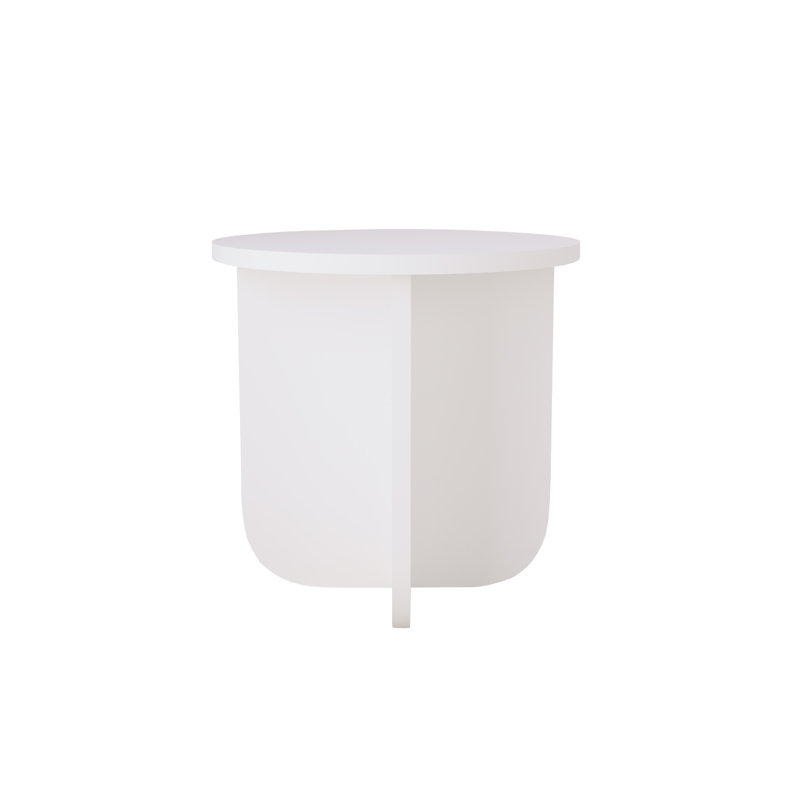 40cm Round Side Table, Compact Modern Wooden End Table, Minimalist Small Side Table for Living Room, Bedroom, Sofa & Corner Use, Easy Assembly, Space-Saving Accent Table