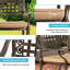 Chaise de patio avec coussin Gladding