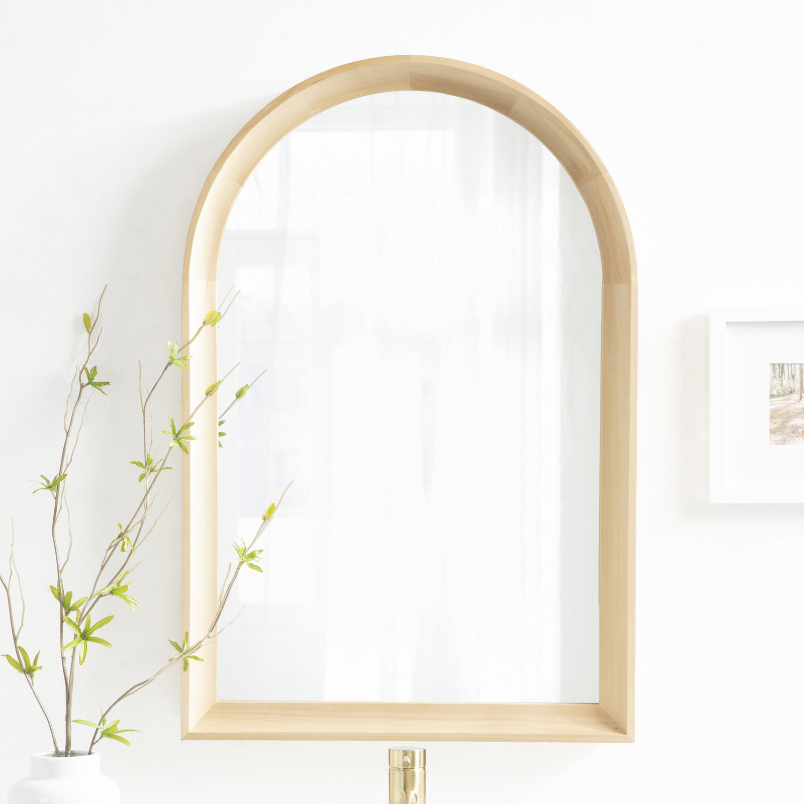 Branwell Accent Mirror, 30" x 20", Natural
