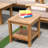 Galvan Square Teak Outdoor Side Table , 19.5'' in. W 19.5'' in. D