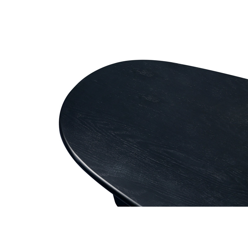 51'' Tapered Tabletop Coffee Table, Antique Black
