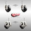 4 Piece Soft Rubber Caster Set